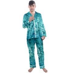 Bubbles Water Bub Men s Long Sleeve Satin Pajamas Set by artworkshop