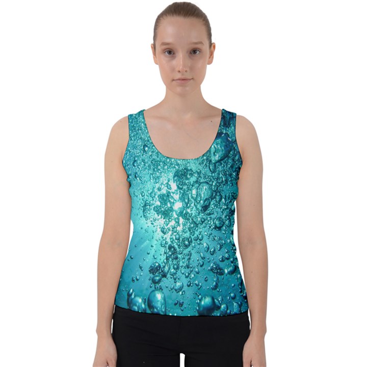 Bubbles Water Bub Velvet Tank Top