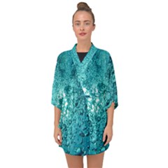 Bubbles Water Bub Half Sleeve Chiffon Kimono