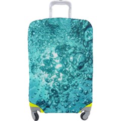 Bubbles Water Bub Luggage Cover (large) by artworkshop