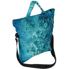 Bubbles Water Bub Fold Over Handle Tote Bag by artworkshop