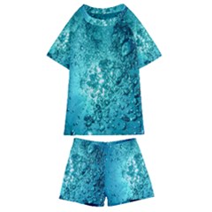 Bubbles Water Bub Kids  Swim Tee And Shorts Set by artworkshop