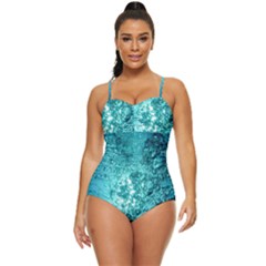 Bubbles Water Bub Retro Full Coverage Swimsuit