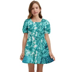 Bubbles Water Bub Kids  Short Sleeve Dolly Dress by artworkshop