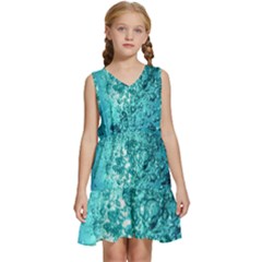 Bubbles Water Bub Kids  Sleeveless Tiered Mini Dress