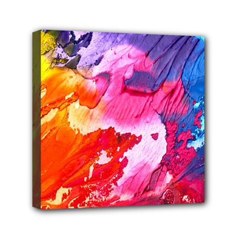 Colorful Painting Mini Canvas 6  X 6  (stretched) by artworkshop