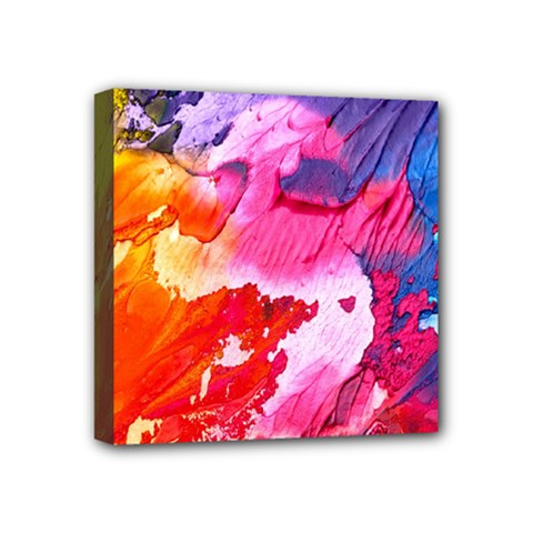 Colorful Painting Mini Canvas 4  X 4  (stretched) by artworkshop