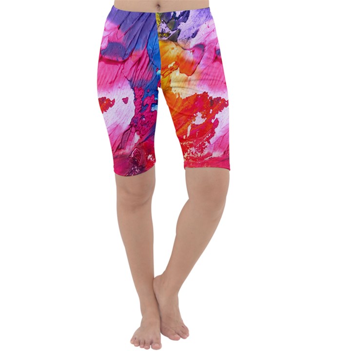 Colorful Painting Cropped Leggings 