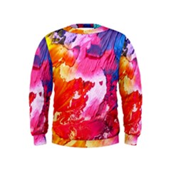 Colorful Painting Kids  Sweatshirt by artworkshop