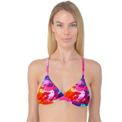 Colorful Painting Reversible Tri Bikini Top by artworkshop