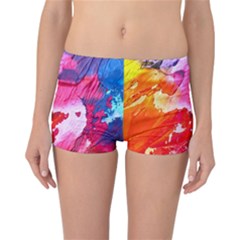 Colorful Painting Reversible Boyleg Bikini Bottoms by artworkshop