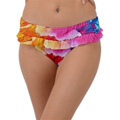 Colorful Painting Frill Bikini Bottom by artworkshop