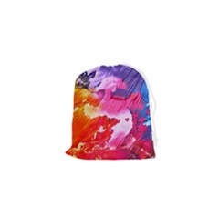 Colorful Painting Drawstring Pouch (xs) by artworkshop