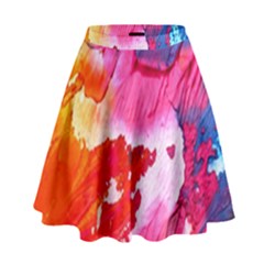 Colorful Painting High Waist Skirt