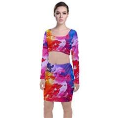 Colorful Painting Top And Skirt Sets by artworkshop