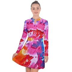 Colorful Painting Long Sleeve Panel Dress by artworkshop