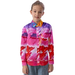 Colorful Painting Kids  Long Sleeve Shirt