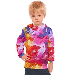 Colorful Painting Kids  Hooded Pullover by artworkshop