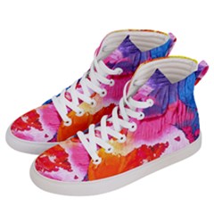 Colorful Painting Men s Hi-top Skate Sneakers by artworkshop