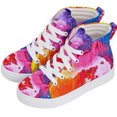 Colorful Painting Kids  Hi-top Skate Sneakers by artworkshop