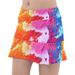 Colorful Painting Classic Tennis Skirt by artworkshop