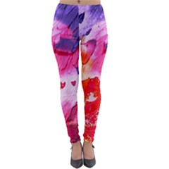 Colorful Painting Lightweight Velour Leggings by artworkshop