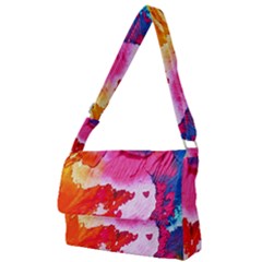 Colorful Painting Full Print Messenger Bag (s) by artworkshop