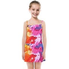 Colorful Painting Kids  Summer Sun Dress by artworkshop