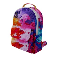 Colorful Painting Flap Pocket Backpack (large) by artworkshop