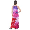 Colorful Painting Sleeveless Velour Maxi Dress View2