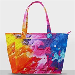 Colorful Painting Back Pocket Shoulder Bag  by artworkshop