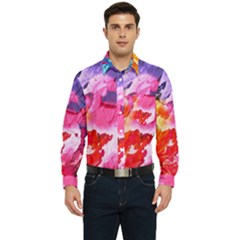 Colorful Painting Men s Long Sleeve Pocket Shirt  by artworkshop