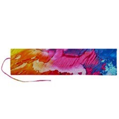 Colorful Painting Roll Up Canvas Pencil Holder (l) by artworkshop