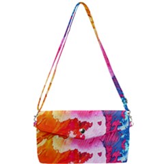 Colorful Painting Removable Strap Clutch Bag by artworkshop