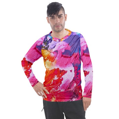 Colorful Painting Men s Pique Long Sleeve Tee by artworkshop