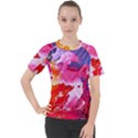 Colorful Painting Women s Sport Raglan Tee View1