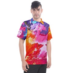 Colorful Painting Men s Polo Tee