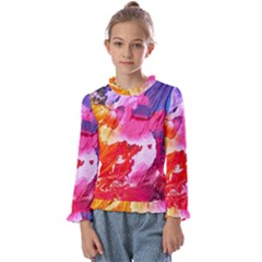 Colorful Painting Kids  Frill Detail Tee