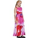 Colorful Painting Kids  Satin Sleeveless Maxi Dress View3