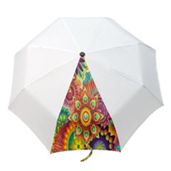 Mandalas Colorful Abstract Ornamental Folding Umbrellas by artworkshop