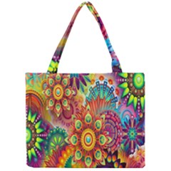 Mandalas Colorful Abstract Ornamental Mini Tote Bag by artworkshop