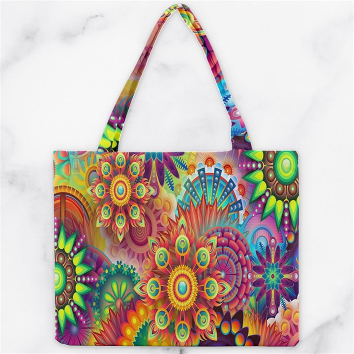 Mandalas Colorful Abstract Ornamental Mini Tote Bag