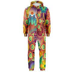 Mandalas Colorful Abstract Ornamental Hooded Jumpsuit (men) by artworkshop