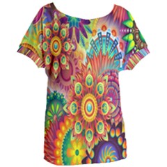 Mandalas Colorful Abstract Ornamental Women s Oversized Tee by artworkshop