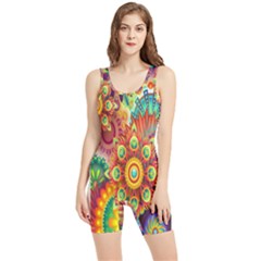 Mandalas Colorful Abstract Ornamental Women s Wrestling Singlet by artworkshop