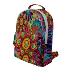 Mandalas Colorful Abstract Ornamental Flap Pocket Backpack (large) by artworkshop