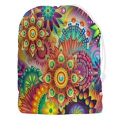 Mandalas Colorful Abstract Ornamental Drawstring Pouch (3xl) by artworkshop