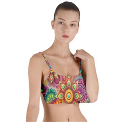 Mandalas Colorful Abstract Ornamental Layered Top Bikini Top  by artworkshop