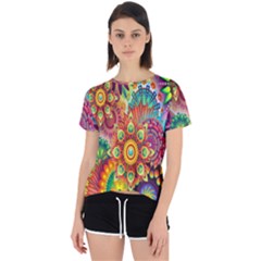 Mandalas Colorful Abstract Ornamental Open Back Sport Tee by artworkshop