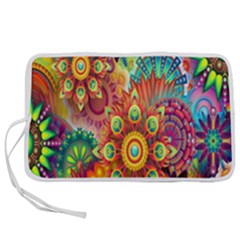 Mandalas Colorful Abstract Ornamental Pen Storage Case (s) by artworkshop